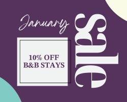 Book now and get 10% off your B&B stay!